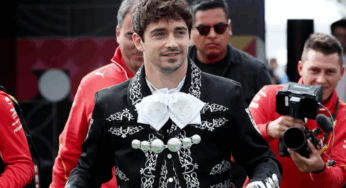 Leclerc llega con traje de mariachi al GP de México